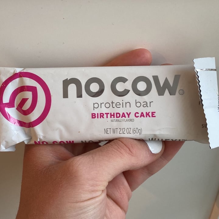 photo of No Cow Birthday Cake Protein Bar shared by @chloeh on  03 Jan 2022 - review