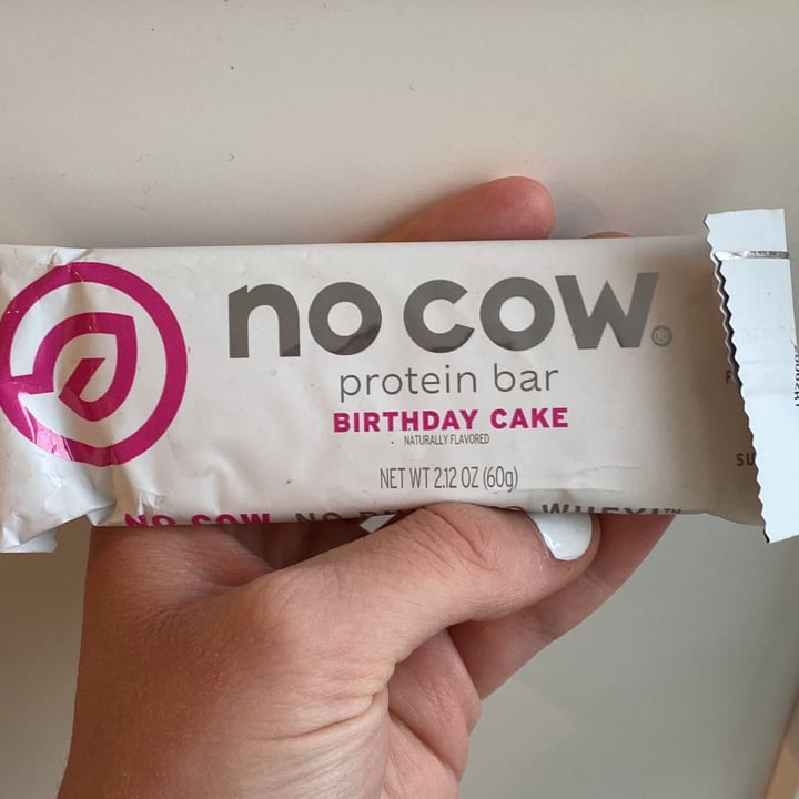 review photo of No Cow Birthday Cake Protein Bar shared by @chloeh on 03 Jan 2022 - review