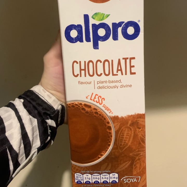 photo of Alpro Chocolate Flavored Soya Milk Less Sugar shared by @doped on  07 Jan 2022 - review