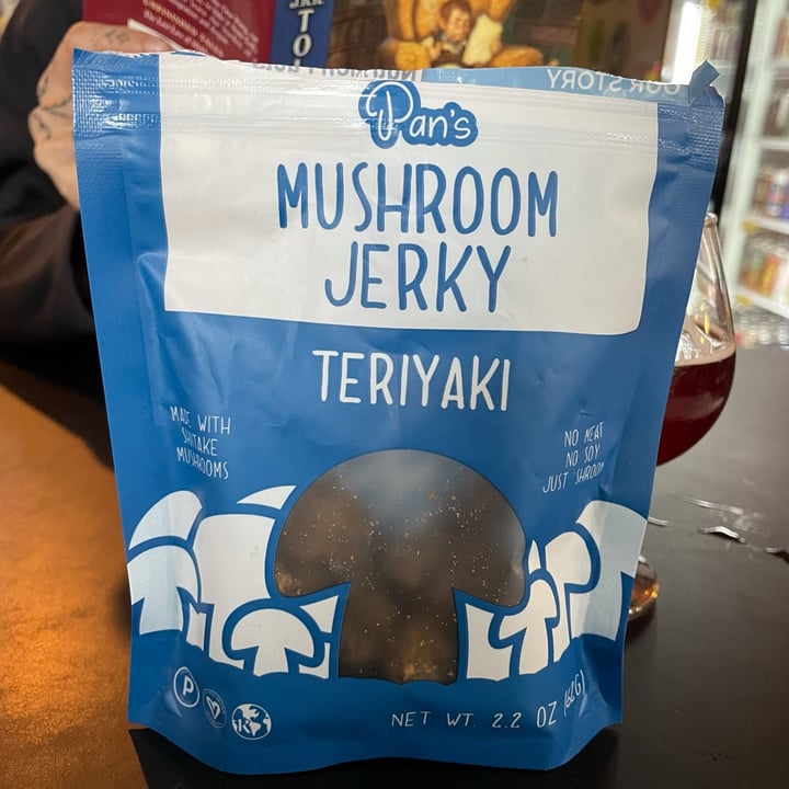 photo of Pan's Mushroom Jerky Mushroom Jerky Teriyaki shared by @veganwarrior666 on  20 Apr 2022 - review