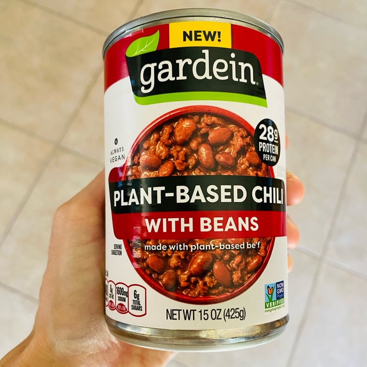 photo of Gardein Plant Based Chili With Beans shared by @beckyyy on  16 Sep 2022 - review
