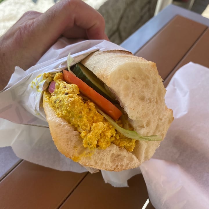photo of Moguls Coffee House Vegan Egg Salad Sandwich shared by @veganmika on  21 Aug 2021 - review