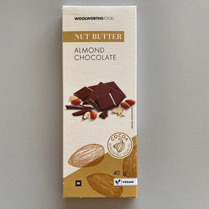 photo of Woolworths Food Nut Butter Almond Chocolate shared by @karaisvegan on  05 Sep 2020 - review