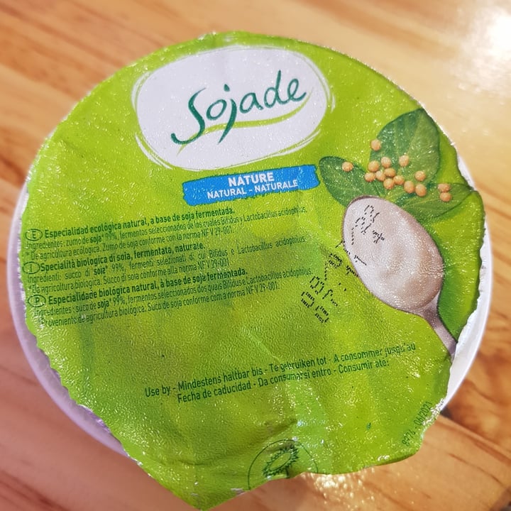 photo of Sojade Yogurt so soja natural shared by @vegalexandra on  26 Sep 2022 - review