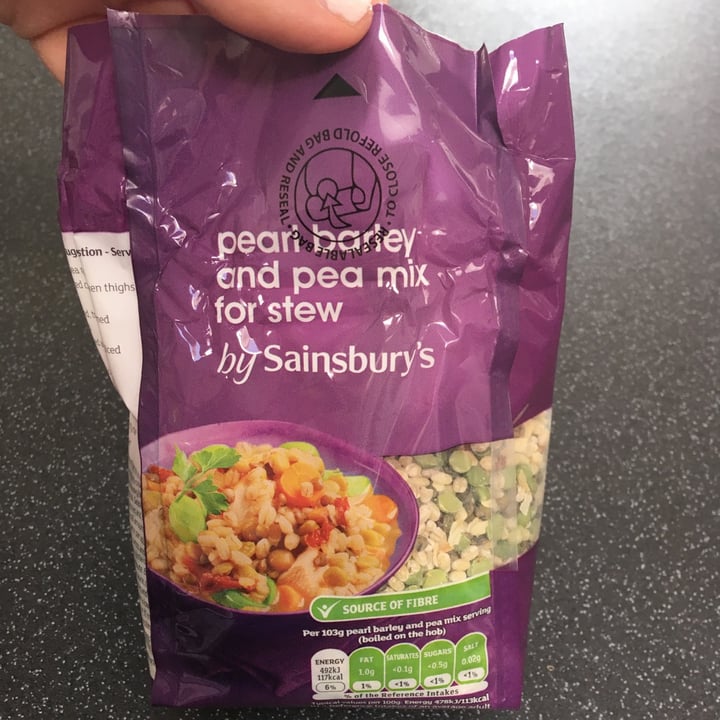photo of Sainsbury's Pearl Barley and Pea mix for stew shared by @maryhawk on  24 Apr 2021 - review