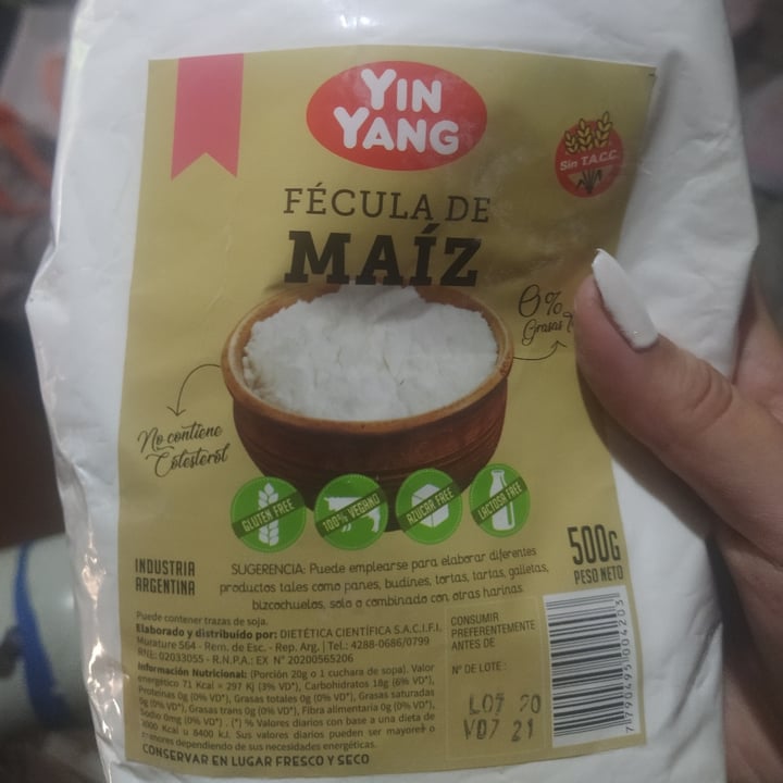 photo of Yin Yang Fécula de maíz shared by @navrronicole on  31 Jan 2021 - review