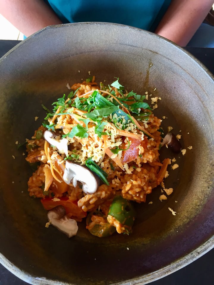 review photo of Moksa Plant-based Restaurant & Permaculture Garden Balinese paella shared by @adiamond on 15 Oct 2018 - review