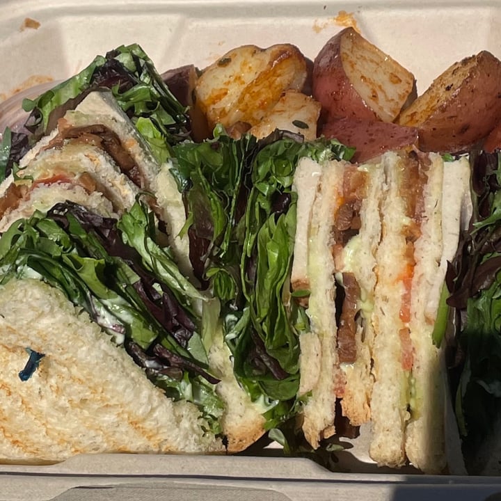 photo of The Grain Café Club Sandwich shared by @veganfoodie101 on  27 Feb 2021 - review