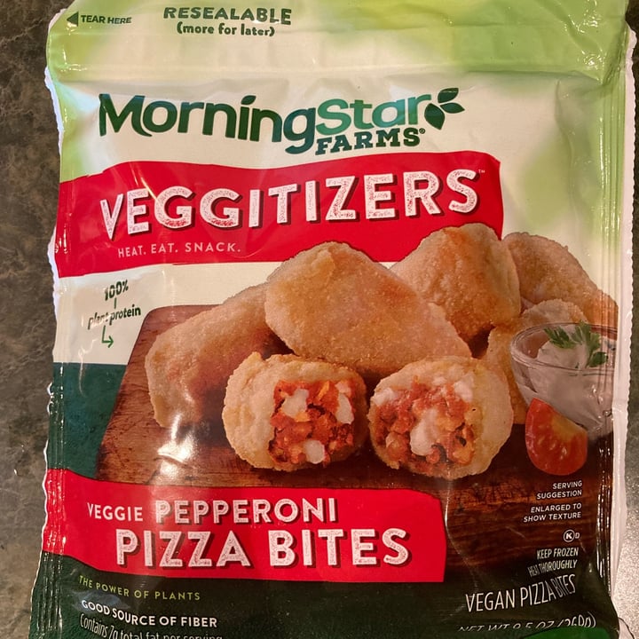 photo of MorningStar Farms Veggitizers Pizza Bites - Pepperoni shared by @tammydillon on  22 Feb 2022 - review