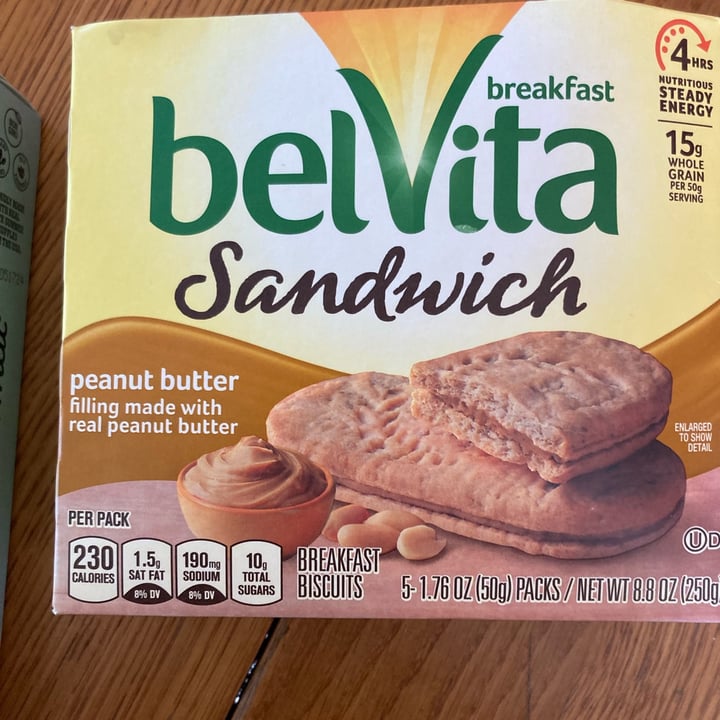 photo of belVita Peanut Butter Sandwich shared by @mschau on  21 Sep 2022 - review