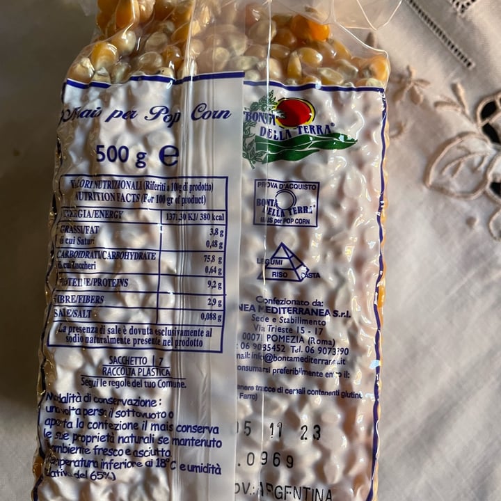 photo of Bontà della terra Mais Per Pop Corn shared by @lulu85 on  23 Sep 2022 - review