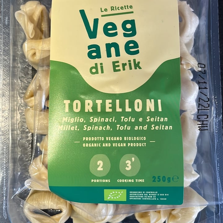 photo of Le Ricette Vegane di Erik Tortelloni miglio spinaci tofu e seitan shared by @silviaiapello-veg on  25 Oct 2022 - review