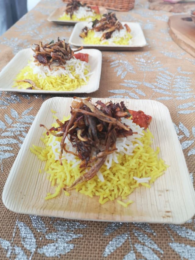 菜肴“Coconut Turmeric Rice”的照片
