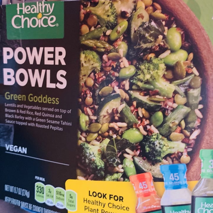 photo of Healthy Choice Power Bowl Green Goddess shared by @allhess on  04 Jul 2022 - review