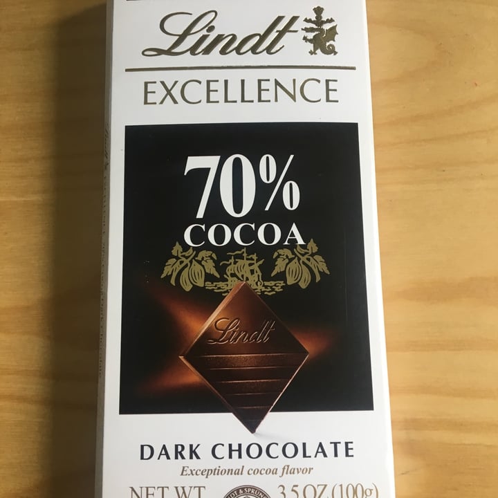 review photo of Lindt 70% Cocoa Dark Chocolate Excellence Bar shared by @elodiee on 22 Jun 2020 - review