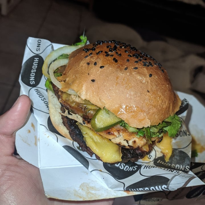 photo of Hudsons The Burger Joint (Gardens) Vegan Infinity Burger shared by @shanhart on  29 Aug 2020 - review