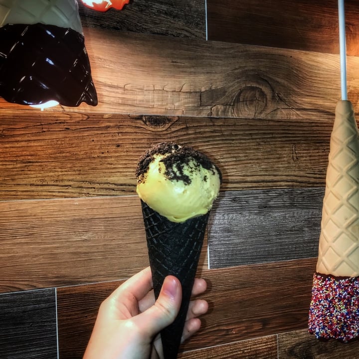 photo of The Greenery Creamery Speculoos Ice Cream with Black Cone shared by @kdobson93 on  07 Mar 2020 - review