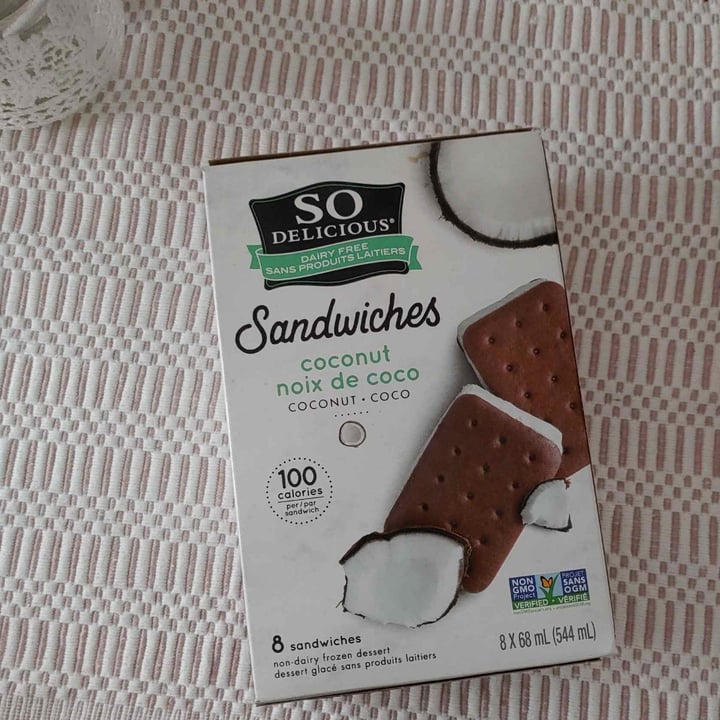review photo of So Delicious Dairy Free Sandwiches Vanilla Bean Coconutmilk Ice Cream shared by @lyy on 20 Feb 2021 - review