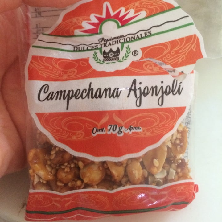 photo of Dulces tradicionales Pepimex Campechana De Ajonjolí shared by @veganely on  17 Sep 2021 - review