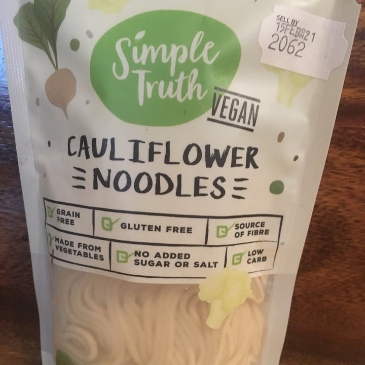 photo of Simple Truth Cauliflower Noodles shared by @barbaraseeger on  05 Feb 2021 - review