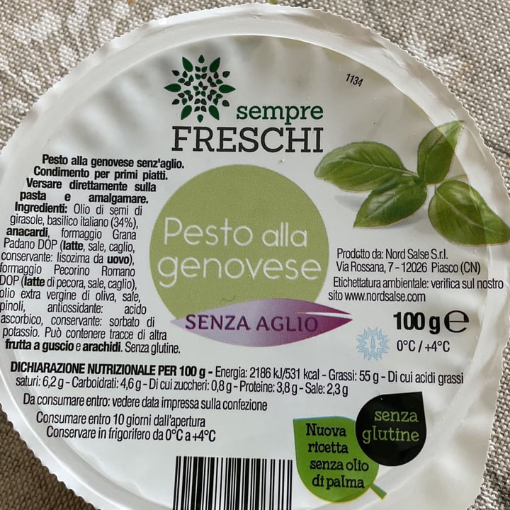 photo of Nord salse Pesto alla genovese shared by @valeriaragazzoni on  02 Apr 2022 - review