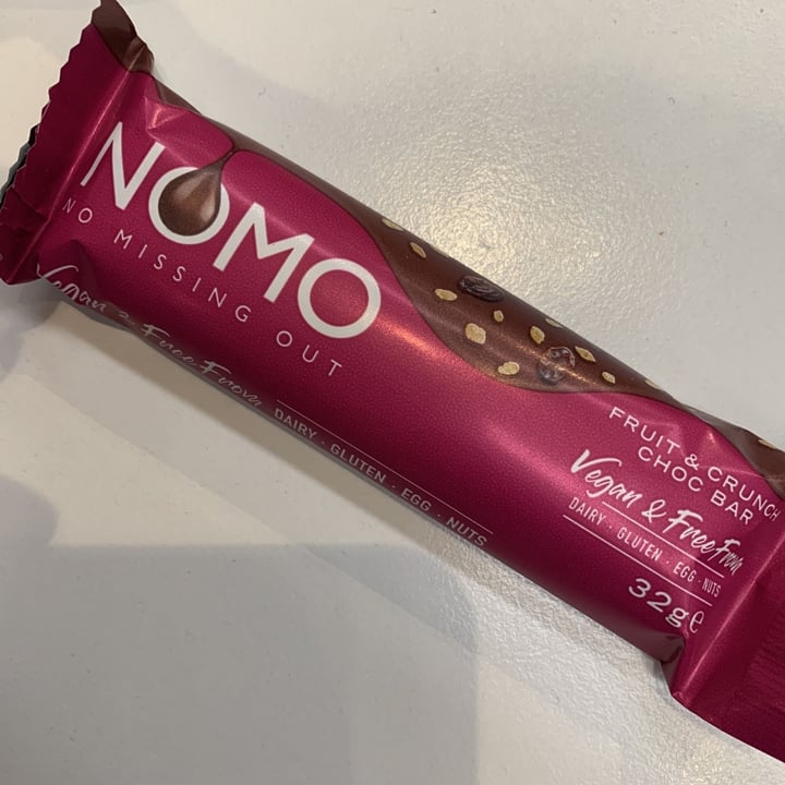 photo of NOMO Fruit & crunch choc bar shared by @karlanicola on  22 Feb 2020 - review