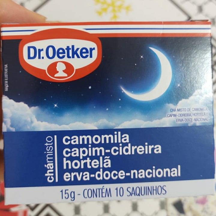 photo of Dr. Oetker Chá camomila, capim cidreira , hortelã e erva doce shared by @carolsaadi on  09 May 2022 - review