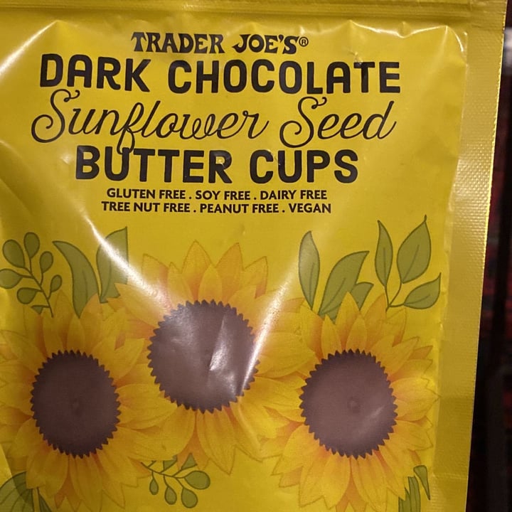 review photo of Trader Joe's Dark Chocolate Sunflower Seed Butter Cups shared by @vegan-leeds on 13 Dec 2021 - review