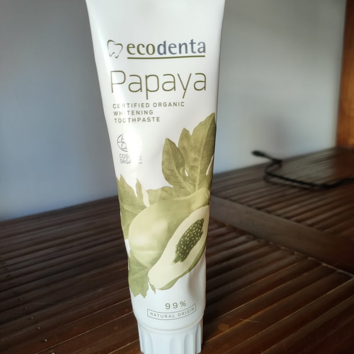 photo of ecodenta Papaya Toothpaste shared by @saravegana on  04 Jul 2021 - review