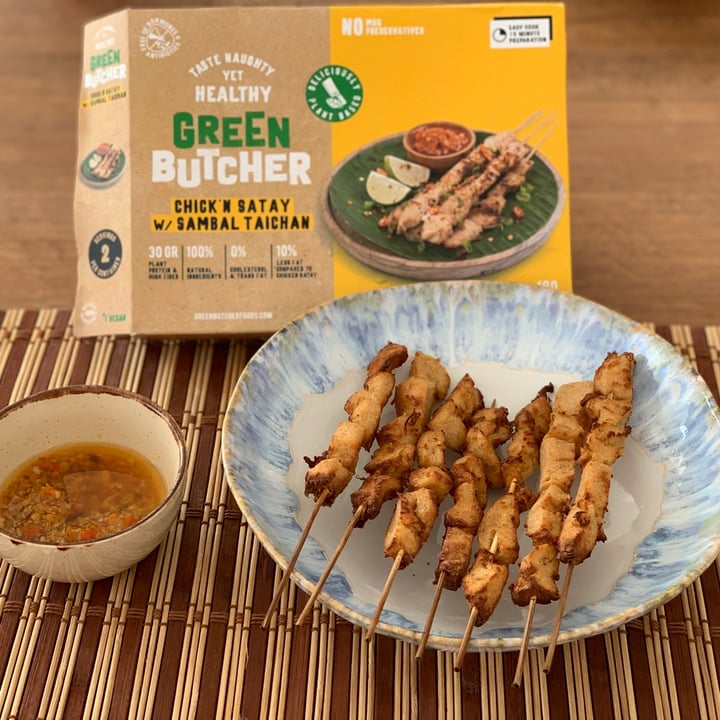 review photo of The Green Butcher Chick’n Satay w/ Sambal Taichan shared by @muni on 01 Jun 2021 - review