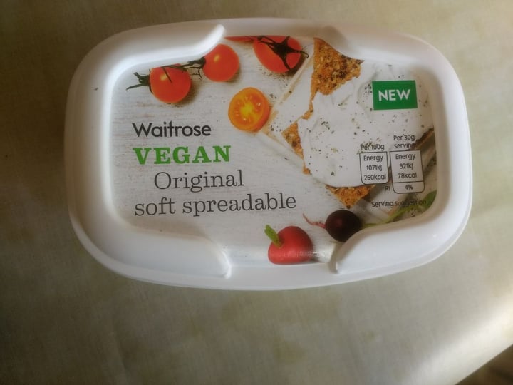 photo of Waitrose Vegan Original Soft Spreadable shared by @eve070 on  16 Nov 2019 - review