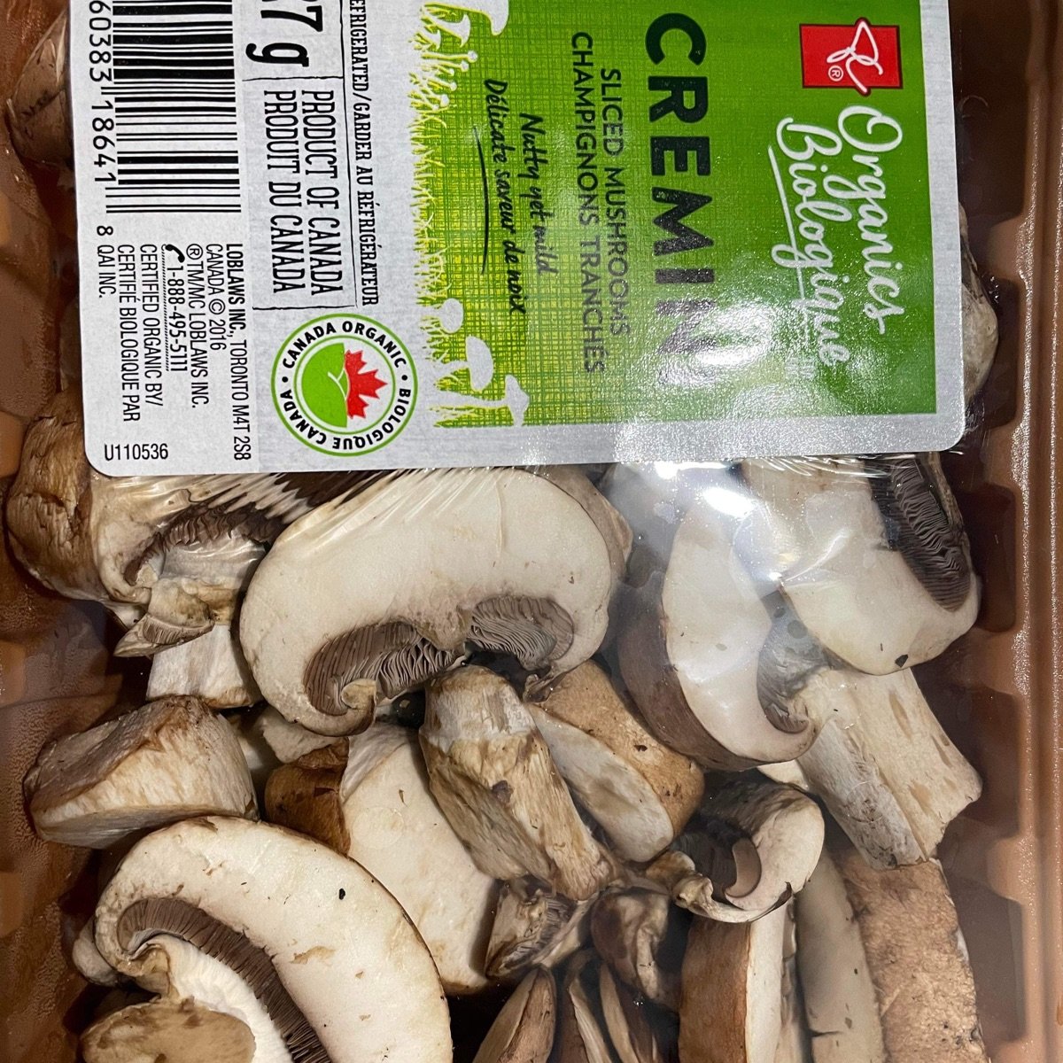 Cremini sliced mushroom from Le choix du président - Vegan Product ...