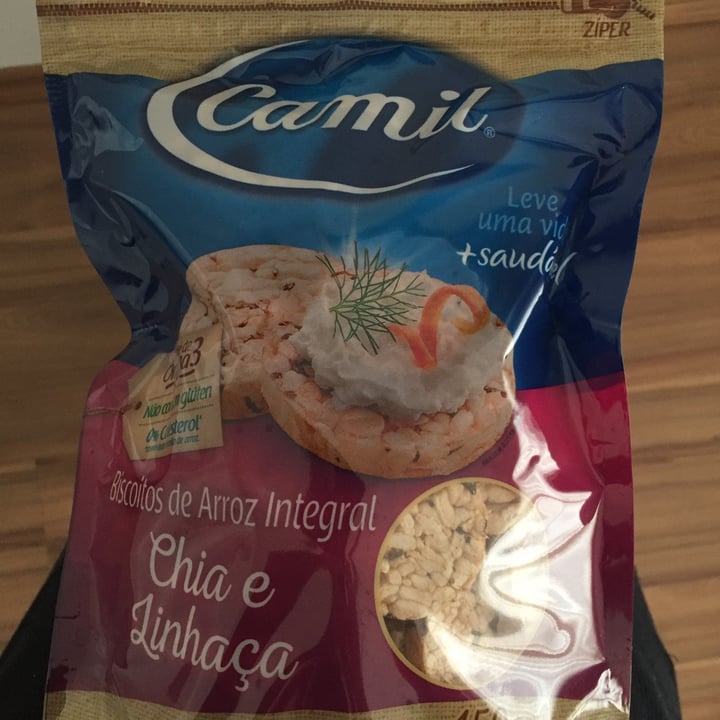 photo of Camil Biscoito De Arroz Com Chia E Linhaça shared by @scsant on  23 Jun 2022 - review