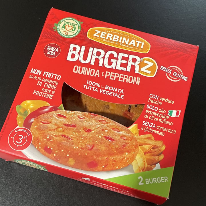 photo of Zerbinati Burger Quinoa e Peperoni shared by @annagruenwald on  06 May 2022 - review