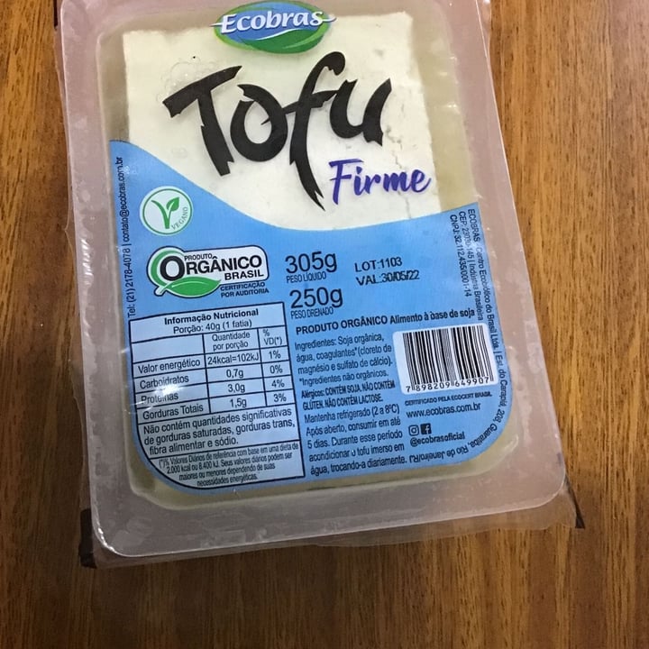 photo of Ecobras Tofu Firme Orgânico shared by @nathalikitty on  20 Apr 2022 - review