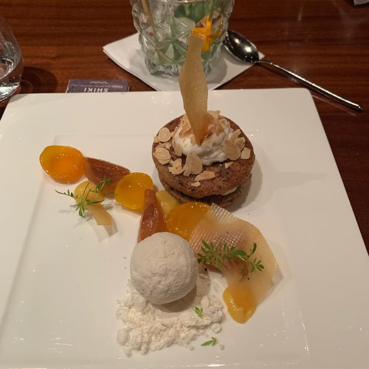 review photo of Shiki Japanese Fine Dining | Brasserie | Bar ALMOND QUARK CAKE shared by @yeahkaterina on 10 Sep 2021 - review
