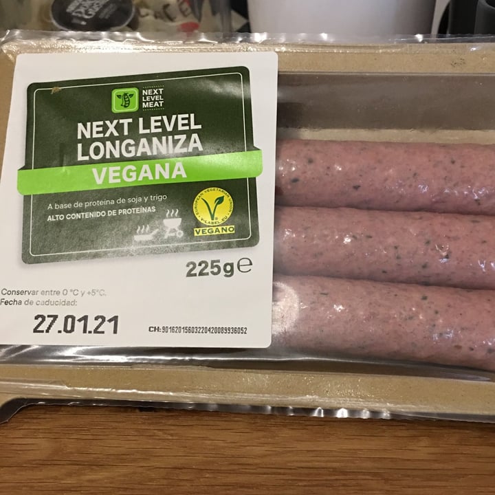 photo of Next Level Meat Next Level Longaniza shared by @yosoyveganaporti on  17 Jun 2021 - review