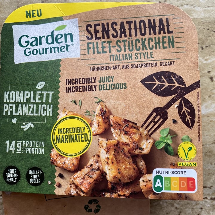 review photo of Garden Gourmet Sensational Filet Stückchen Italian Style shared by @tina38 on 18 Apr 2021 - review