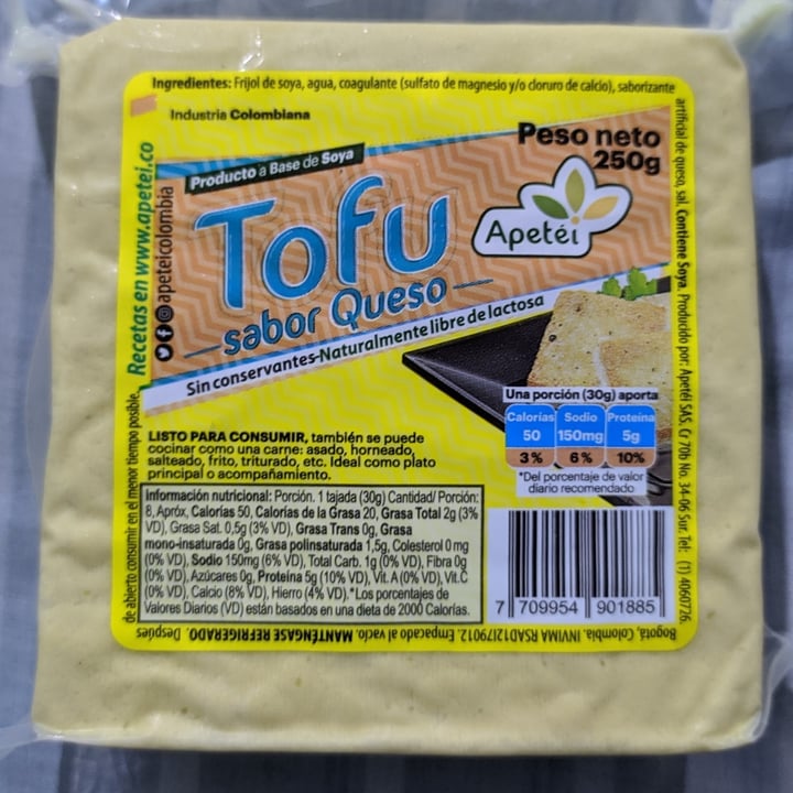 review photo of Apetei Tofu Sabor Queso shared by @frayarias19 on 04 Jan 2021 - review