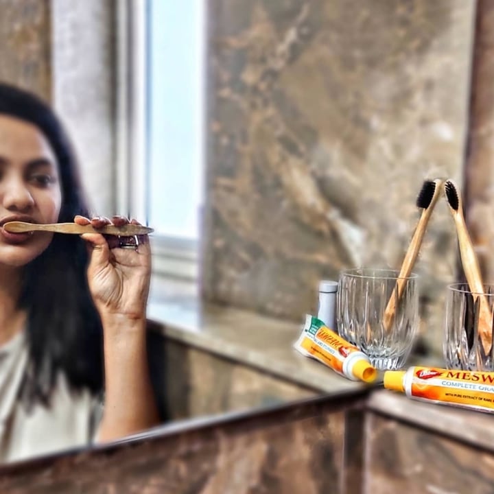 photo of bamboo market city Bamboo tooth brush shared by @myvegantale on  24 Feb 2021 - review