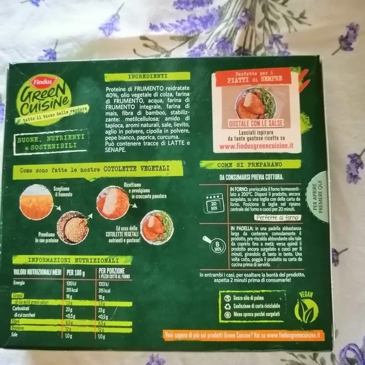 photo of Findus Cotolette vegetali shared by @fedefiona02 on  25 Jun 2022 - review
