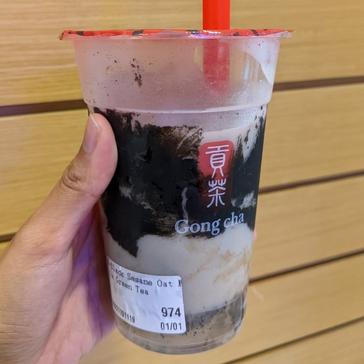 Gong Cha Bugis Junction Downtown Core Singapore Black Sesame Oat