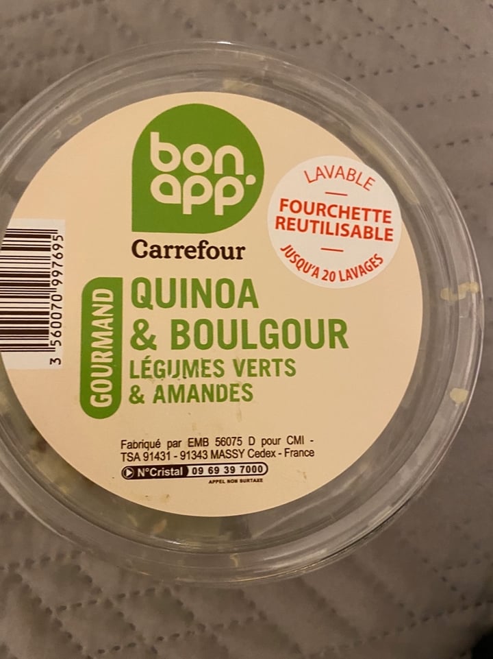 review photo of Bon app Quinoa & boulgour shared by @juanaabba on 23 Feb 2020 - review