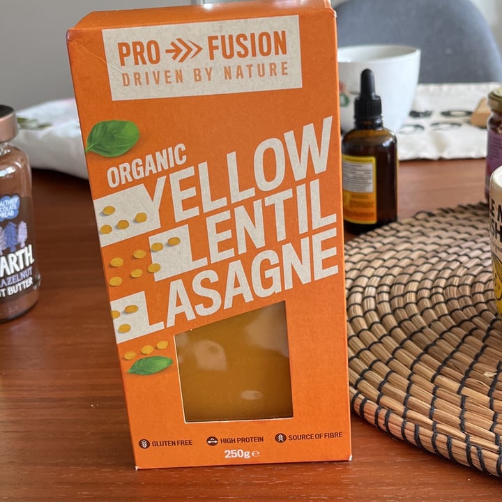 photo of Pro Fusion Yellow lentil organic lasagne shared by @maddalena90 on  15 Apr 2022 - review