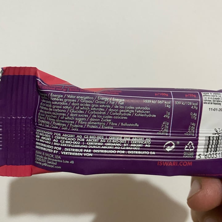 photo of Iswari Buddha Energy Bar Acai Strawberry Banana shared by @mikelpro on  19 Apr 2022 - review