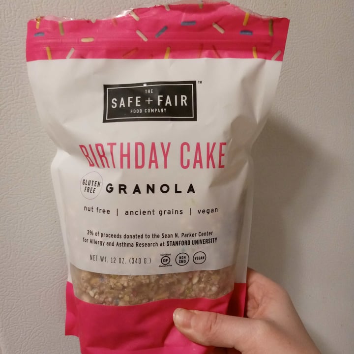 photo of The Safe + Fair Food Company Birthday Cake Granola shared by @chipsicecream on  15 Feb 2021 - review