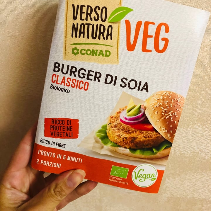 photo of Verso Natura Conad Veg Burger di soia classico shared by @nicole- on  27 Aug 2021 - review