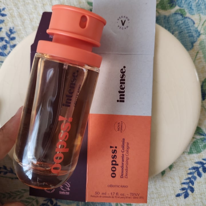 review photo of O Boticário desodorante colônia Oopss! shared by @cacazinha on 18 Oct 2022 - review