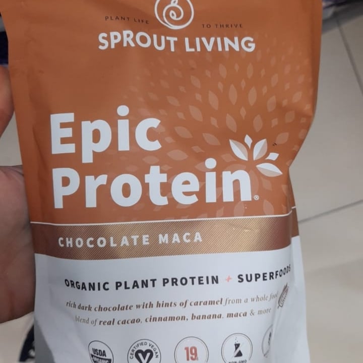 photo of Sprout Living Epic Protein - Chocolate Maca shared by @marianabea on  07 Jun 2022 - review