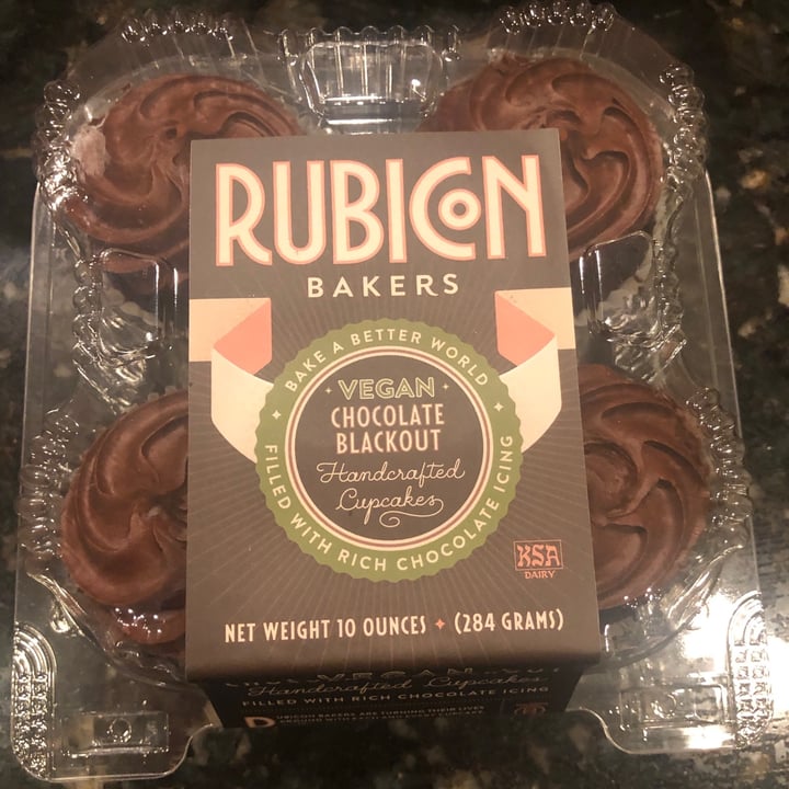 photo of Rubicon Bakers Vegan chocolate blackout cupcakes shared by @merylg4v on  29 Dec 2020 - review